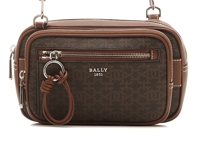 BALLY バリー ショルダーバッグ 6238743 ブラウン PVC/レザー ...