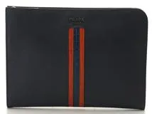 PRADA クラッチバッグ サフィアーノ レザー ブラック 2VN003