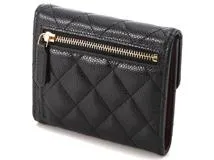 CHANEL シャネル クラシックスモールフラップウォレット ブラック/ＧＰ