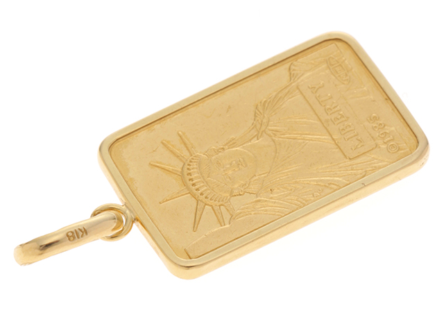 JEWELRY 貴金属・宝石 インゴット ペンダントトップ K18 K24 ゴールド