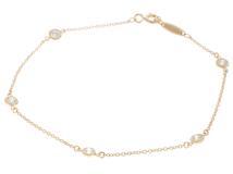 TIFFANY＆CO　ティファニー　ブレスレット　バイザヤード　イエローゴールド　5pダイヤモンド　【430】2143300185624