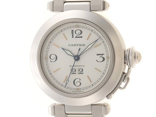 Cartier カルティエ 時計 パシャC ビッグデイト W31044M7 SS ステンレススチール 男女兼用 自動巻き OH/外装仕上げ済み  （2143300188554）【200】T の購入なら「質」の大黒屋（公式）