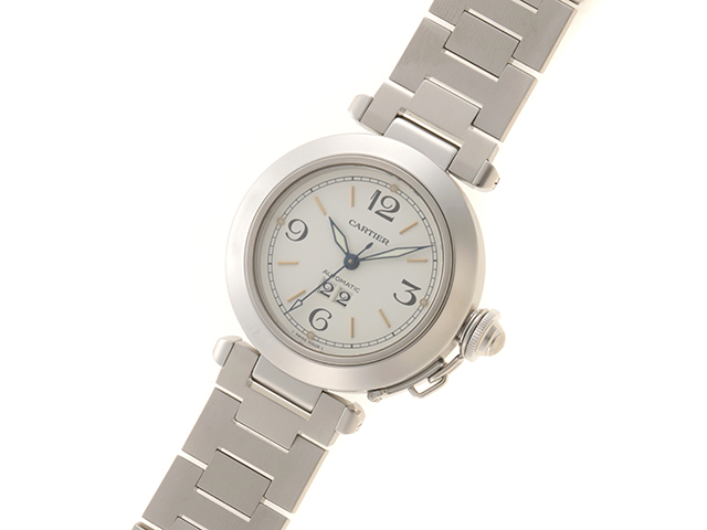 Cartier カルティエ 時計 パシャC ビッグデイト W31044M7 SS
