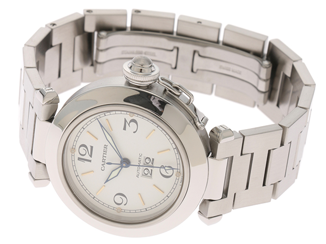 Cartier カルティエ 時計 パシャC ビッグデイト W31044M7 SS
