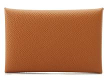 HERMES　エルメス　小物　カードケース　カルヴィ　ゴールド　Y刻印　2020年　2143300189407　【200】