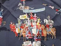 HERMES エルメス スカーフ カレ90 CIRQUE MOLIER ブラック