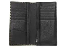 FENDI　フェンディ　小物　財布　セレリアZIP長財布　イエロー　レザー【472】HA