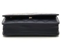 CHANEL シャネル クラシック チェーンウォレット ネイビー CHANEL シャネル クラシックチェーンウォレット ネイビー/GP