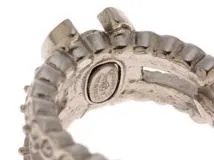 CHANEL　シャネル　ココマークフープピアス　メタル/ラインストーン　箱あり　【430】2143300195996