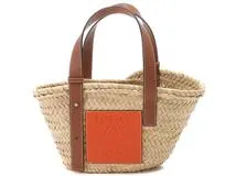LOEWE カゴバッグ　オレンジロゴ LOEWE カゴバッグオレンジロゴ