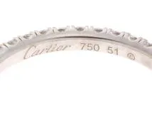 Cartier カルティエ　指輪　エタンセルドゥバンド　B4077900　R/WG/D/1.8g/#51　2143300197198　【437】