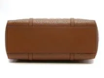 MCM ブラウンレザートートバッグ　汚れ少し有り MCM ブラウン レザートートバッグ - メルカリ