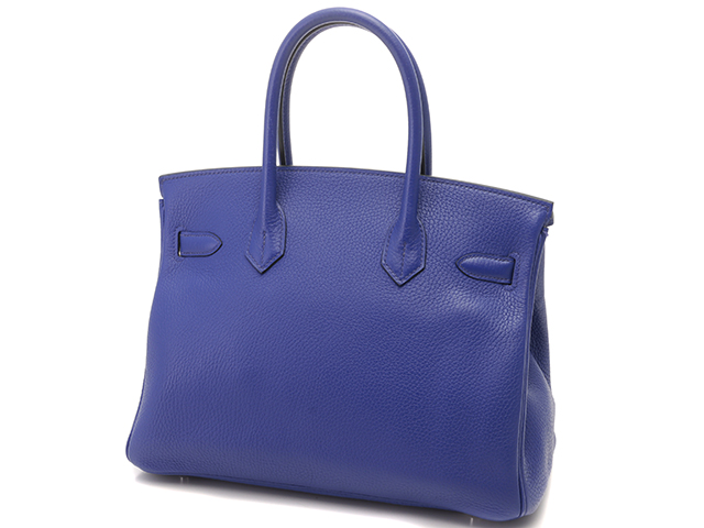 HERMES エルメス バッグ バーキン30 ブルーエレクトリック SV