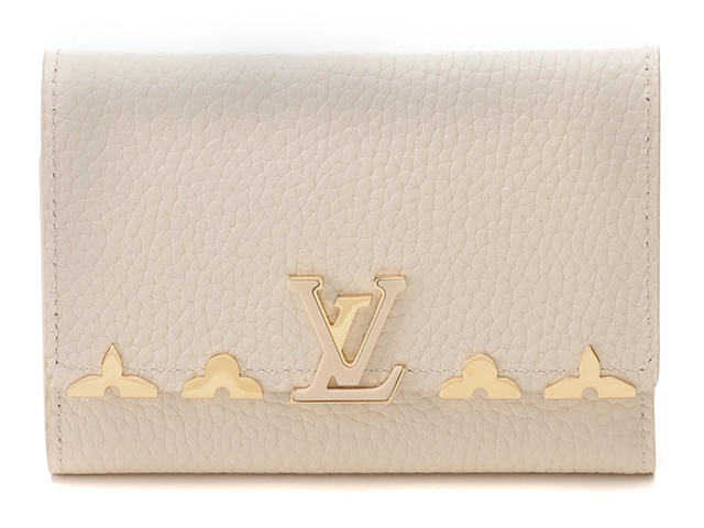 Louis Vuitton  ルイヴィトン　財布　ポルトフォイユ・カプシーヌ コンパクト　トリヨンレザー　クレーム　M82835【472】AH