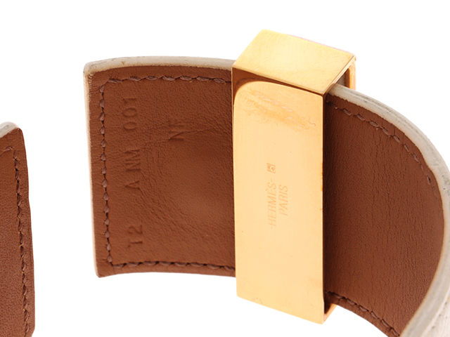 HERMES HERMES エルメス コリエドシアン ブレスレット ホワイト