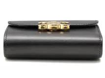 CELINE セリーヌ トリオンフ スモールウォレット ブラック CELINE セリーヌ トリオンフ スモールウォレット ブラック