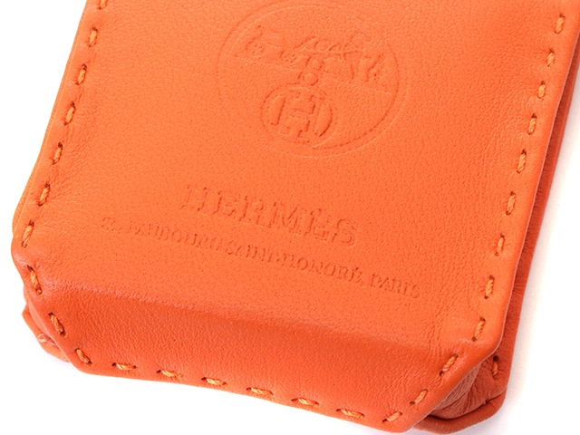 HERMES エルメス バッグチャーム サック・オランジュ オレンジ アニューミロ【430】2143300209785