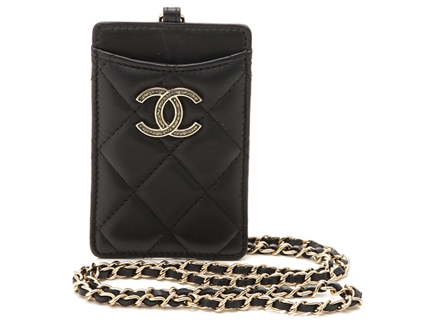 CHANEL シャネル カードケース マトラッセチェーンストラップ付カードケース A01745【472】AH の購入なら「質」の大黒屋（公式）