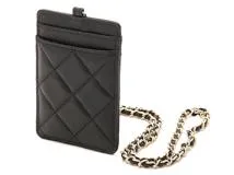 CHANEL シャネル カードケース マトラッセチェーンストラップ付カードケース A01745【472】AH の購入なら「質」の大黒屋（公式）