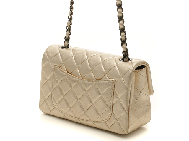 CHANEL シャネル ミニマトラッセ20 チェーンショルダー シャンパン