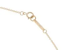 TIFFANY & CO　ティファニー　アトラスオープンサークルネックレス　イエローゴールド　ダイヤモンド　3.5g　【471】L