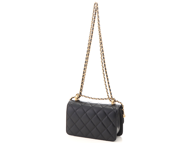 CHANEL シャネル バッグ ミニマトラッセ チェーンショルダー ブラック/GP レザー AS2615 B05973 94305  2143300215571 【437】 の購入なら「質」の大黒屋（公式）