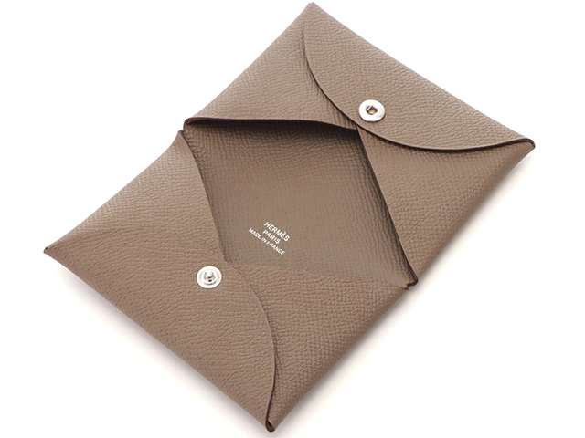 HERMES エルメス カルヴィ エトゥープ シルバー金具 B刻印 2023年頃製造【471】I