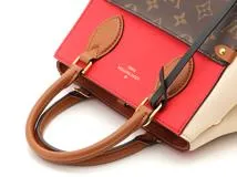 LOUIS VUITTON　ルイヴィトン　バッグ　フォールドトートPM　モノグラム　レザー　スリーズ　クレーム　ノワール　M45389　2143300216202　【200】