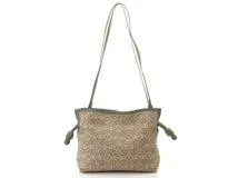 LOEWE ロエベ アナグラム フラメンコクラッチ ミニ グリーン