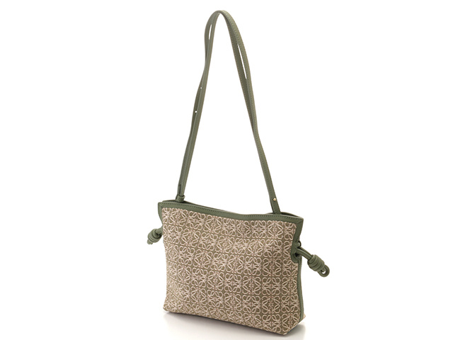 LOEWE ロエベ アナグラム フラメンコクラッチ ミニ グリーン
