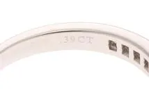 TIFFANY＆CO ティファニー チャネルセッティング リング PT950(プラチナ) ダイヤモンド 0.39カラット #11.5 4.3g【473】