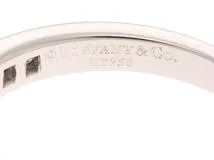 TIFFANY＆CO ティファニー チャネルセッティング リング PT950(プラチナ) ダイヤモンド 0.39カラット #11.5 4.3g【473】
