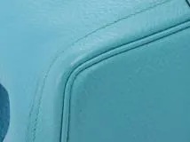 HERMES エルメス ハンドバッグ ガーデンパーティPM ネゴンダ ターコイズ シルバー金具 □R刻印【473】