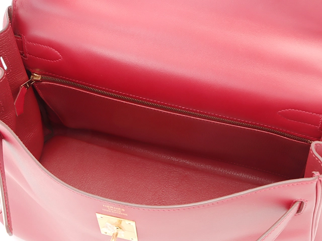 HERMES　エルメス　ショルダーバッグ　ケリー32　ルージュヴィフ　GP　【431】HG