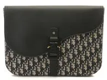 DIOR ディオール オブリーク サドル A4ポーチ 2ADCA436YKS_H27E キャンバス カーフ 2143300219524 【471】  の購入なら「質」の大黒屋（公式）