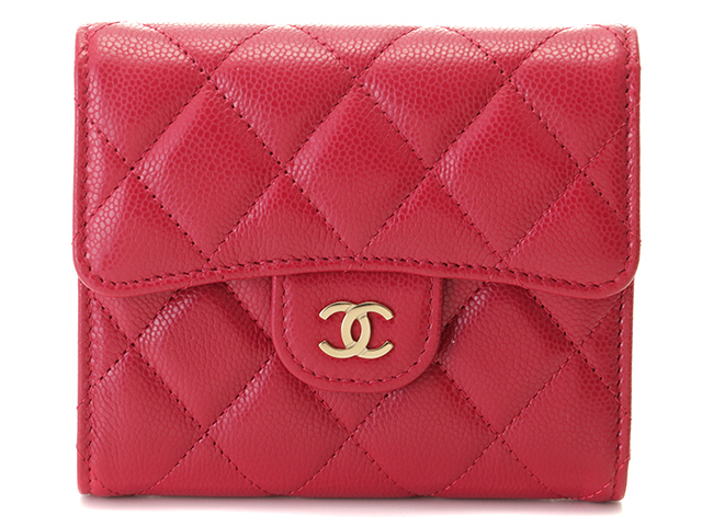 CHANEL シャネル 財布 マトラッセ クラシックスモールフラップ