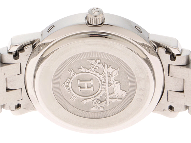 HERMES エルメス クリッパー CL4.210 SS 女性用 クオーツ時計 2143300220872 【434】