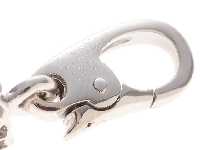 Cartier　カルティエ　チャーム　2Cチャーム　K18ホワイトゴールド　ダイヤモンド　2.2g　N3010100  2143300221046【437】