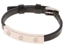 Cartier　カルティエ　ラブ　ブレスレット　K18ホワイトゴールド/革　10.4g　【2143300221077】　【432】