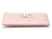 CHANEL シャネル フェイクパールココマーク マトラッセ ジップ