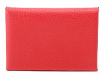 HERMES　エルメス　小物　コインケース　カルヴィデュオ　ルージュクー　シルバー金具　シェーブル　H083416CKS3　W刻印　2024年代【430】2143300221671