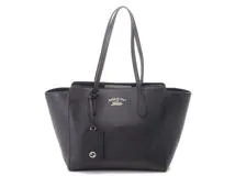 GUCCI グッチ スウィング トートバッグ ブラック レザー 354408【430 