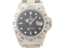 ROLEX　ロレックス　ギャラ有　A番　エクスプローラーⅡ　16570　ステンレス　SS　ブラック　メンズ　自動巻き【432】2143300222111