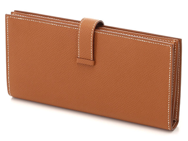 HERMES エルメス ベアンスフレ ゴールド ゴールド金具 ヴォーエプソン H039785CC37 W刻印(2024年頃製造) 2143300222647 【432】