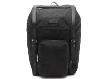 GUCCI　グッチ　GGリュックサック ブラック ナイロン/レザー　510336　2143300222869【437】