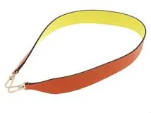 VALEXTRA ヴァレクストラ 小物 ストラップ オレンジ・イエロー カーフ