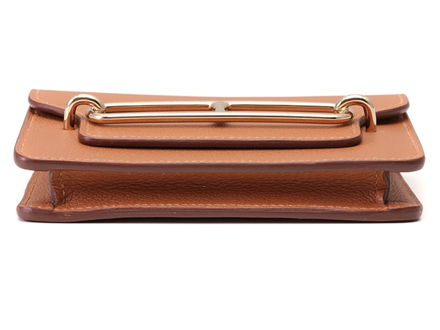 HERMES　エルメス　ベルトバッグ　ルリ　スリムウォレット　ゴールド・ヴェールフィズ・GP金具　エバーカラー　H082212CPAQ　B刻印・2023年頃製造　箱付き【472】HA