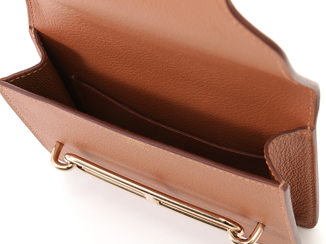 HERMES エルメス ベルトバッグ ルリ スリムウォレット ゴールド 