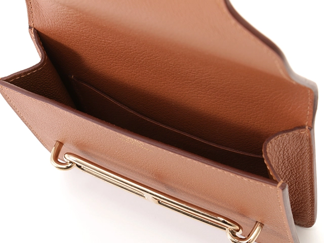 HERMES　エルメス　ベルトバッグ　ルリ　スリムウォレット　ゴールド・ヴェールフィズ・GP金具　エバーカラー　H082212CPAQ　B刻印・2023年頃製造　箱付き【472】HA