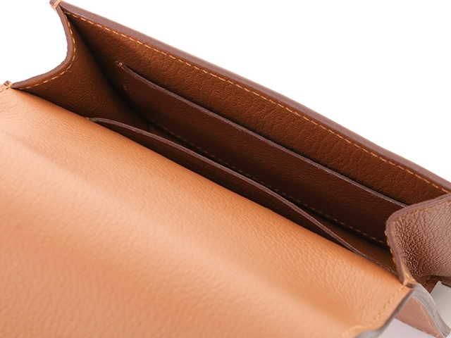 HERMES　エルメス　ベルトバッグ　ルリ　スリムウォレット　ゴールド・ヴェールフィズ・GP金具　エバーカラー　H082212CPAQ　B刻印・2023年頃製造　箱付き【472】HA